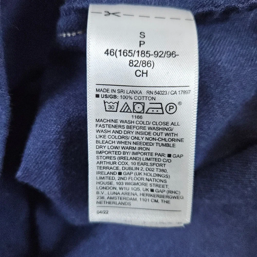 Banana Republic Mens‎ Size S Organic Cotton Standard Fit Blue Button Down Shirt